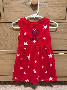 Old Navy Red Dress with White Stars